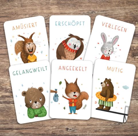 Gefühlskarten für Kinder