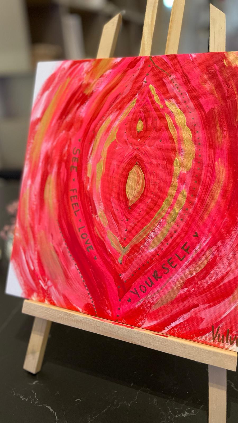 Feminine Shapes: Vulva Acrylic Night