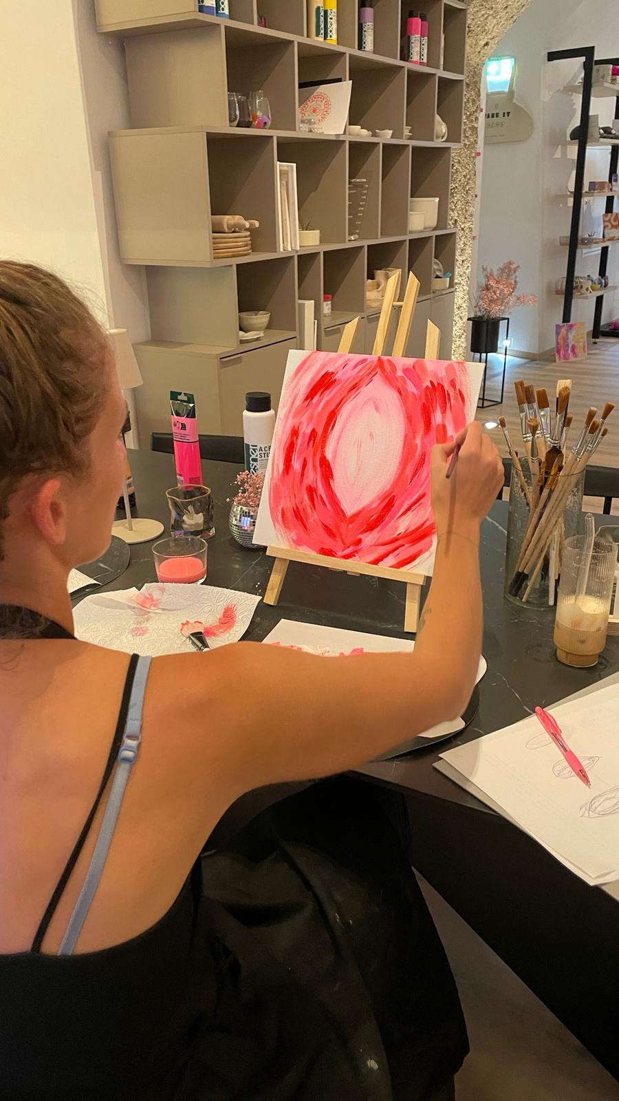 Feminine Shapes: Vulva Acrylic Night