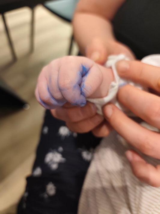 MINI & ME: Hand- & Fußabdruck auf Keramik