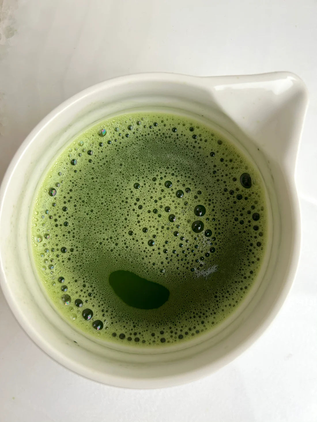 Matcha Mixing Bowl- pearly white