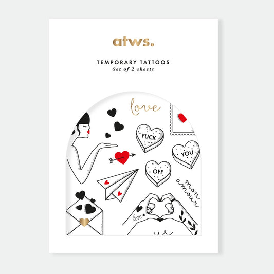 Temporary Tattoos "Love"