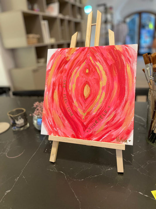 Feminine Shapes: Vulva Acrylic Night