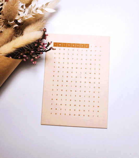I WISH YOU Postkarte